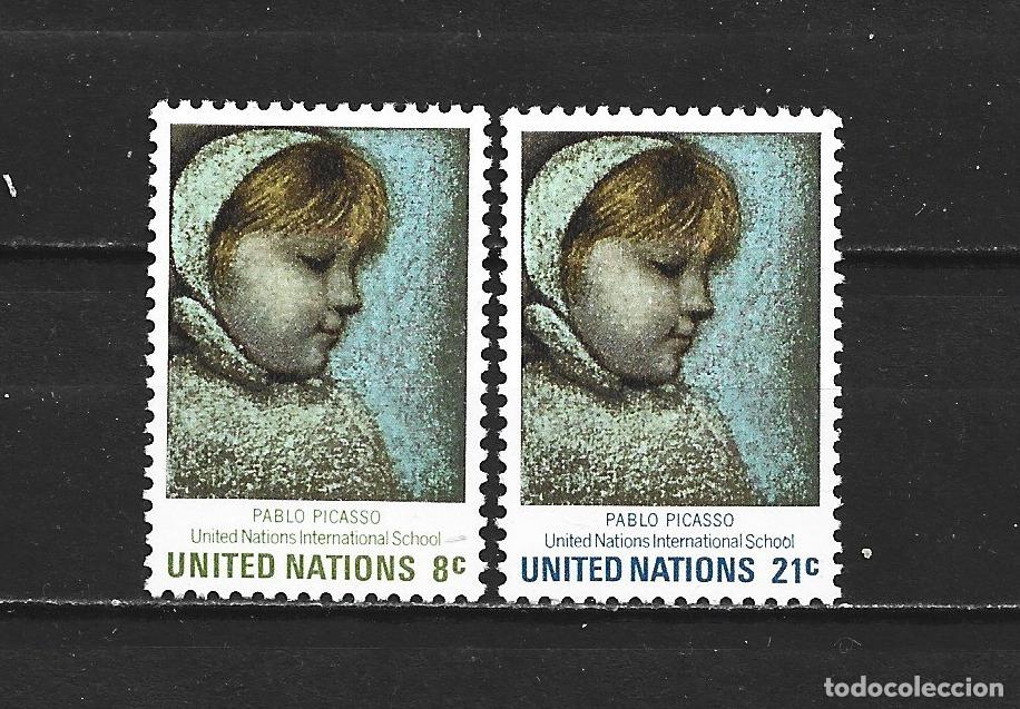 Sellos: NACIONES UNIDAS NUEVA YORK YVERT NUM. 217/218 ** SERIE COMPLETA SIN FIJASELLOS