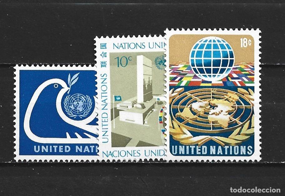 Sellos: NACIONES UNIDAS NUEVA YORK YVERT NUM. 242/244 ** SERIE COMPLETA SIN FIJASELLOS