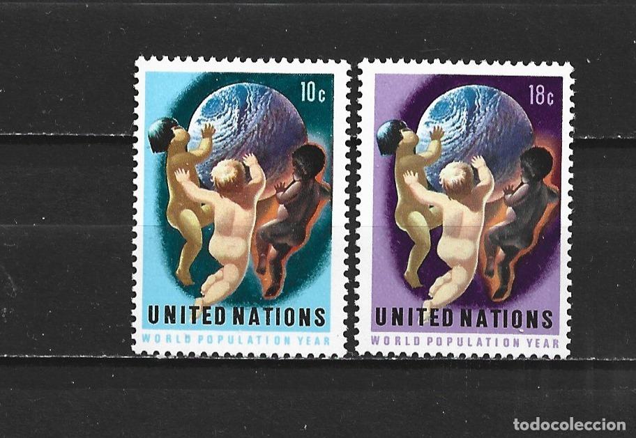 Sellos: NACIONES UNIDAS NUEVA YORK YVERT NUM. 245/246 ** SERIE COMPLETA SIN FIJASELLOS