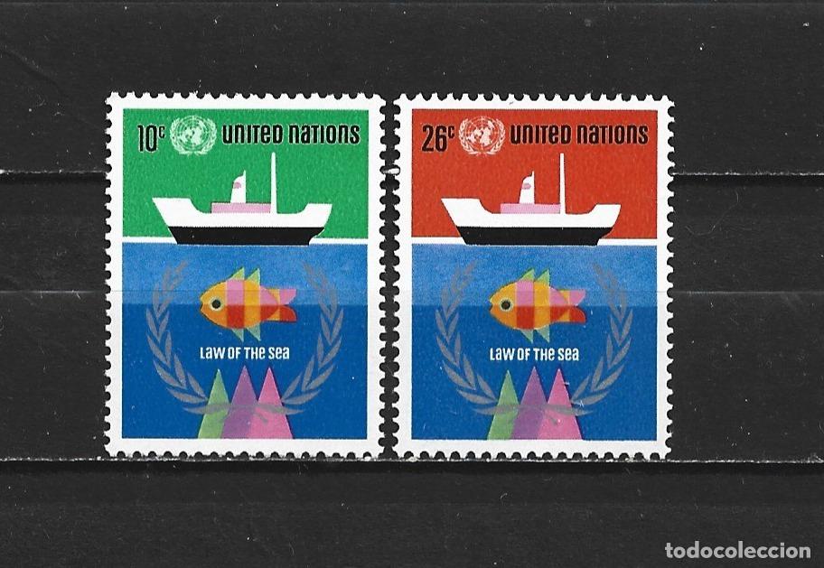 Sellos: NACIONES UNIDAS NUEVA YORK YVERT NUM. 247/248 ** SERIE COMPLETA SIN FIJASELLOS
