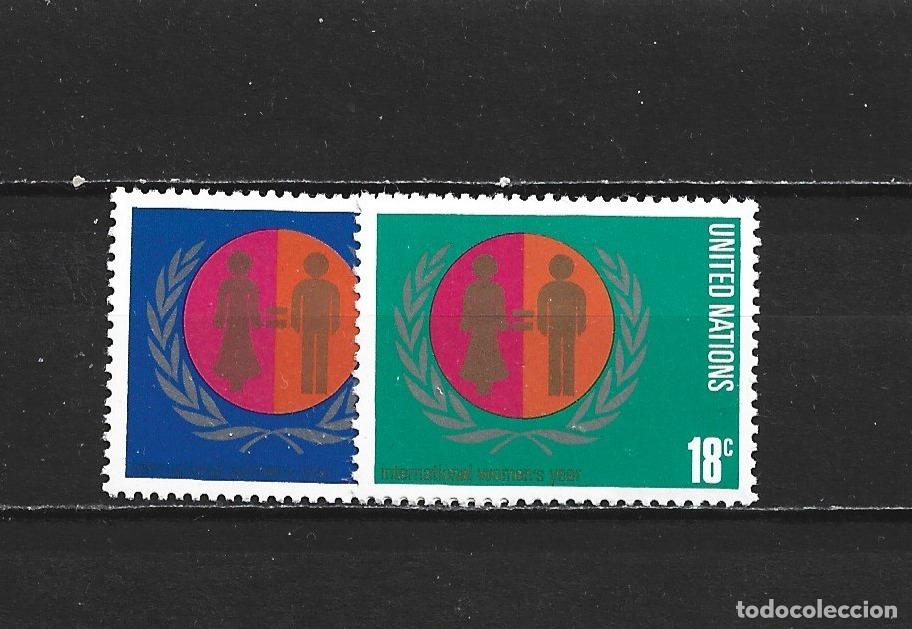 Sellos: NACIONES UNIDAS NUEVA YORK YVERT NUM. 251/252 ** SERIE COMPLETA SIN FIJASELLOS