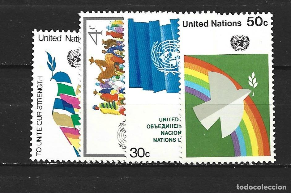 Sellos: NACIONES UNIDAS NUEVA YORK YVERT NUM. 259/262 ** SERIE COMPLETA SIN FIJASELLOS