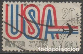 Sellos: Estados Unidos a&eacute;reo 72, correo aereo, usado