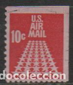 Sellos: Estados Unidos a&eacute;reo 69, Pasarela de 50 estrellas, nuevo** de carnet, 2 m&aacute;rgenes sin dentar