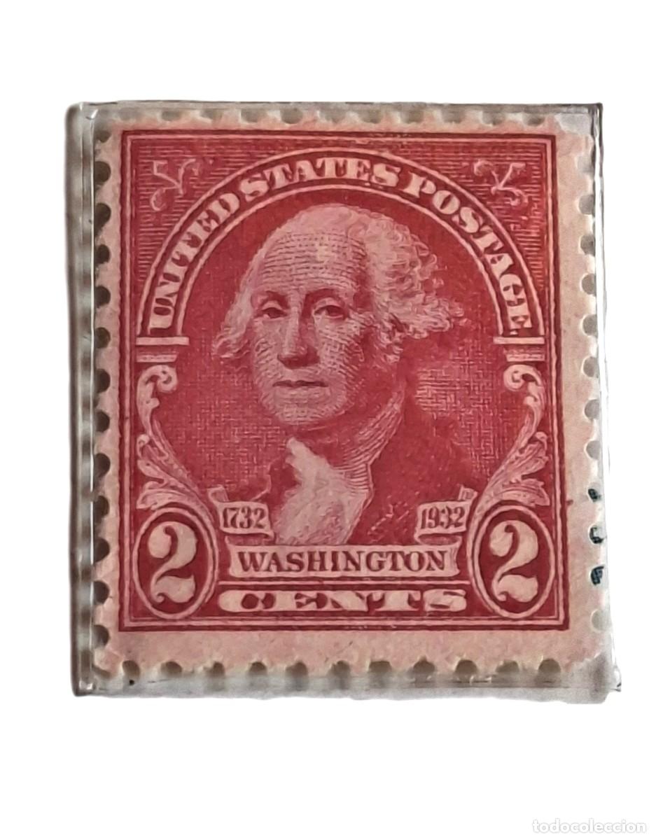 Sellos: SELLO EE.UU.1932 GEORGE WASHINGTON 2 CENTS - SCOTT # 707- MNH NUEVO PLASTIFICADO