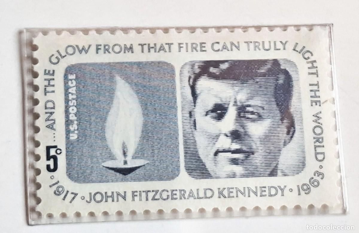 Sellos: SELLO EE.UU.1964 JOHN F.KENNEDY 5 C - SCOTT # 1246- MNH NUEVO PLASTIFICADO