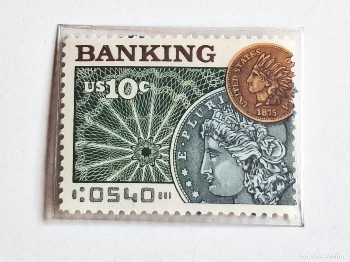 Sellos: SELLO EE.UU.1975 CENTENARIO DE LA BANCA(BANKING) 10 C - SCOTT # 1577- MNH NUEVO PLASTIFICADO