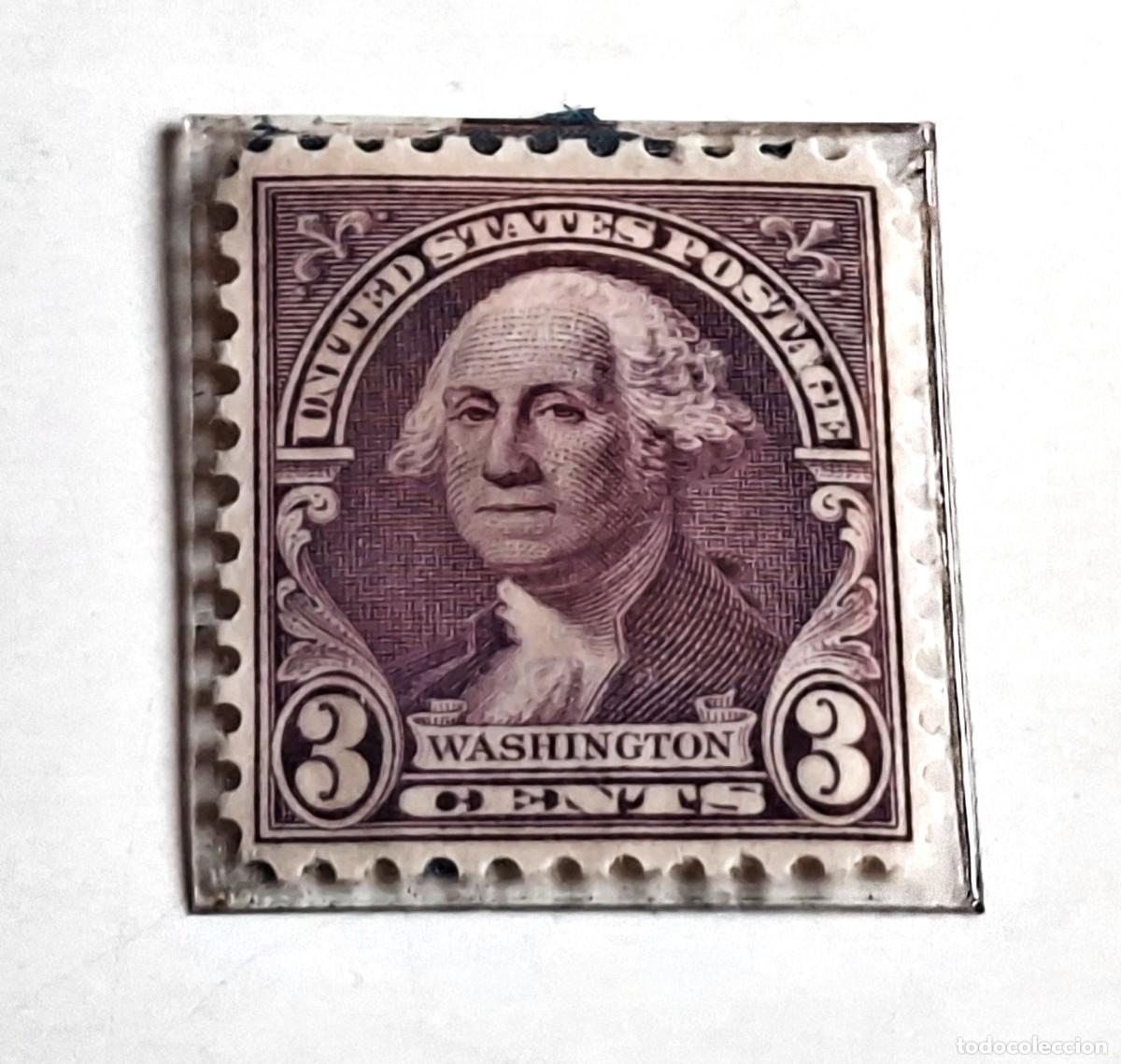 Sellos: SELLO EE.UU.1932 GEORGE WASHINGTON 3 C - SCOTT # 720- MNH NUEVO PLASTIFICADO