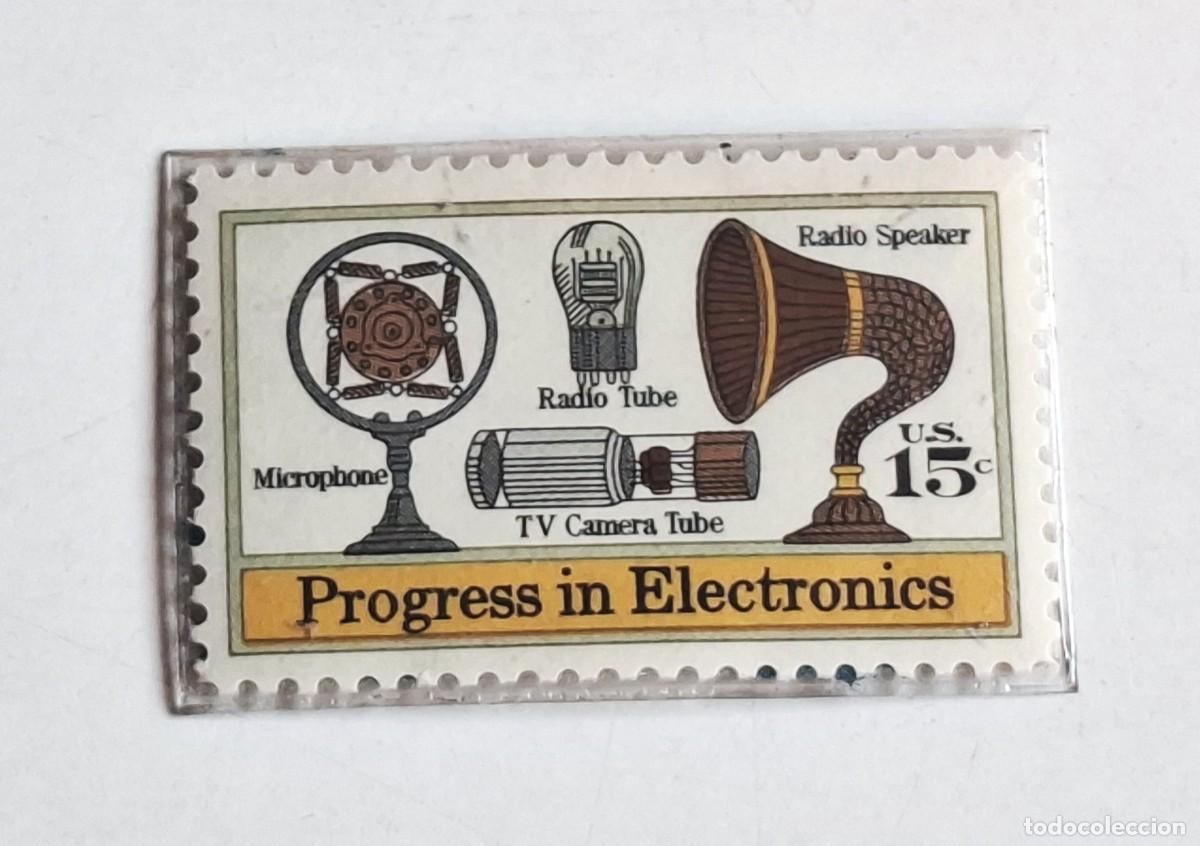 Sellos: SELLO EE.UU.1973 PROGRESO EN LA ELECTRONICA 15 C - SCOTT # 1502- MNH NUEVO PLASTIFICADO