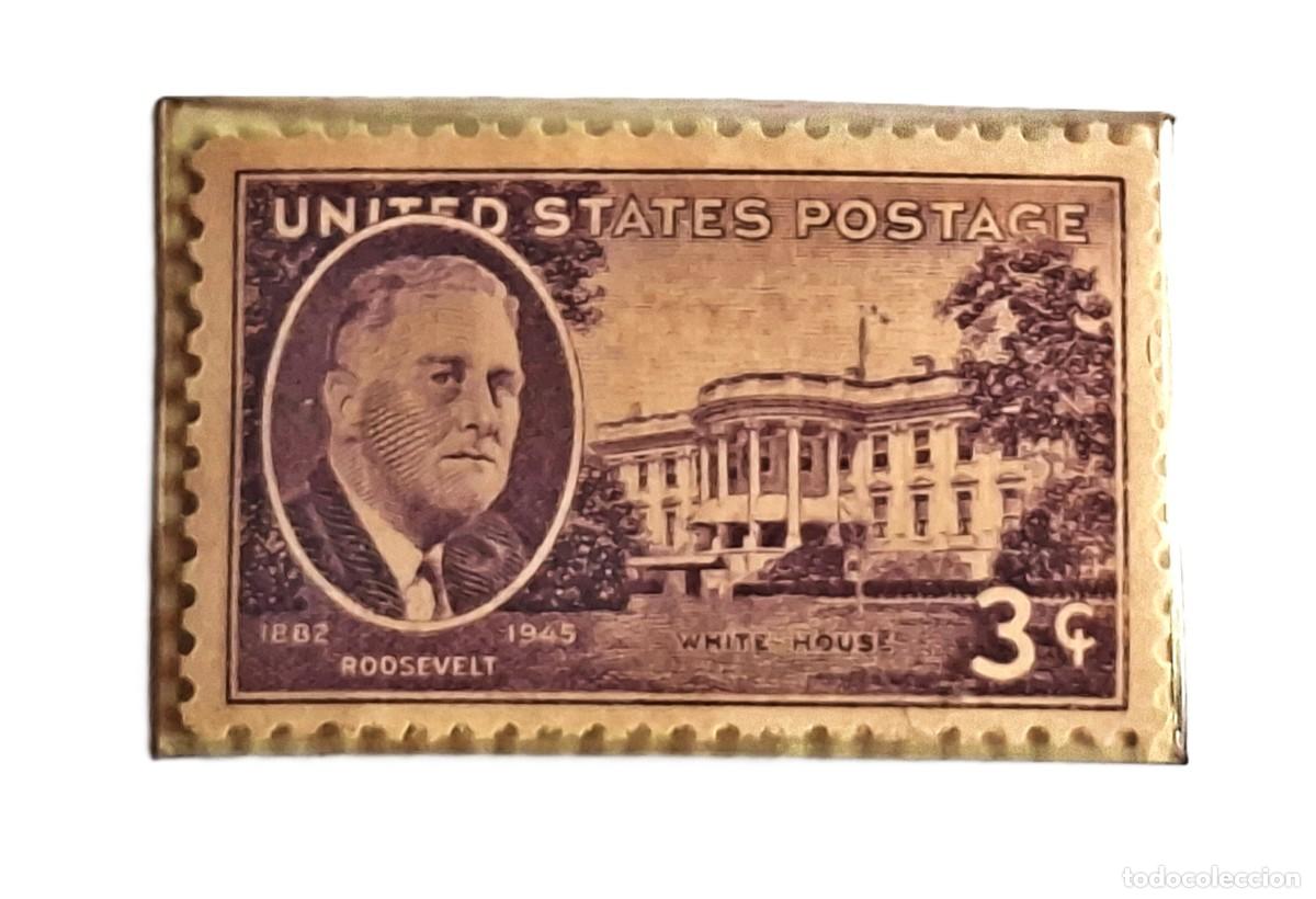 Sellos: SELLO EE.UU.1945 FRANKLIN ROOSEVELT 3 C - SCOTT #932- MNH NUEVO PLASTIFICADO