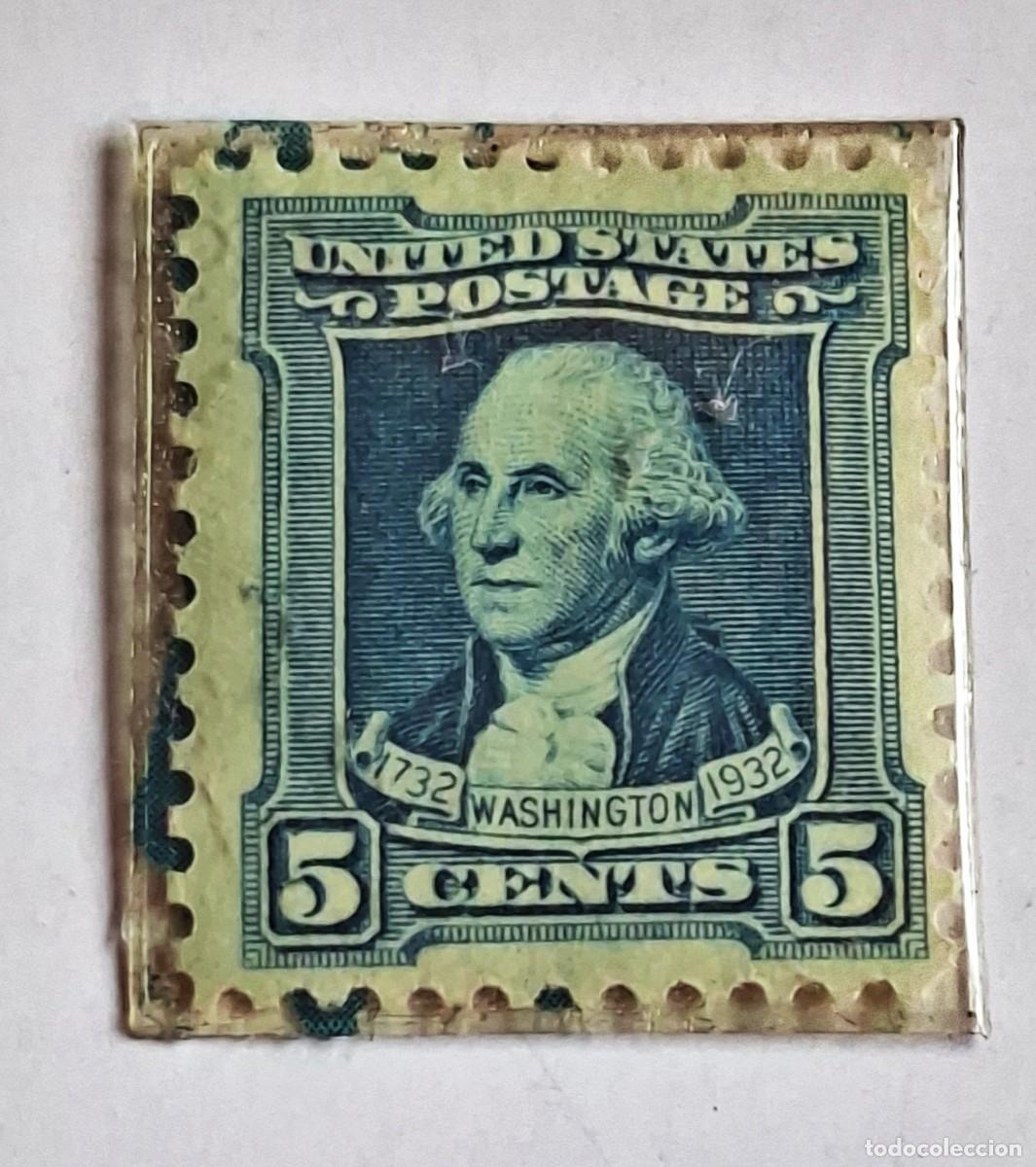 Sellos: SELLO EE.UU.1932 GEORGE WASHINGTON 5 C - SCOTT #710- MNH NUEVO PLASTIFICADO