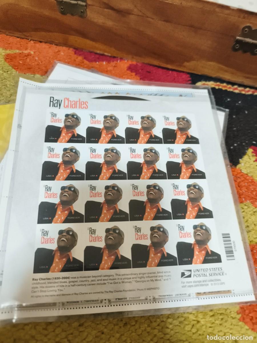 Sellos: Hoja de sellos ray charles