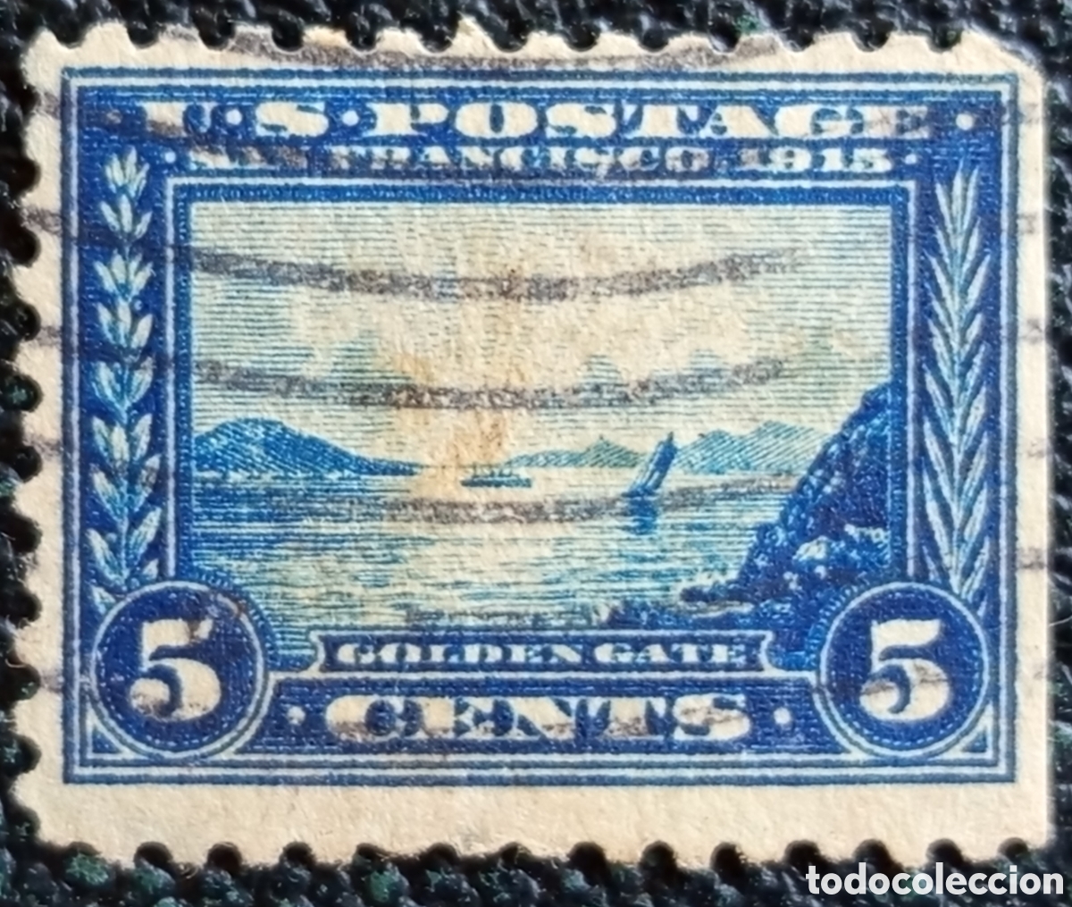 Sellos: Sello EEUU 5c Exposici&oacute;n Panam&aacute;-Pac&iacute;fico 1913 Usado Cat&aacute;logo Scott #399