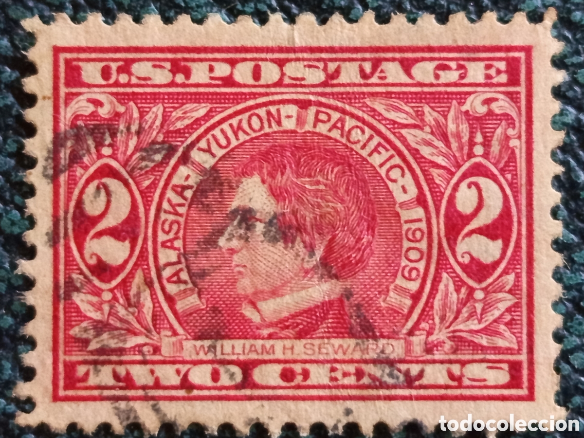 Sellos: Sello EEUU 2c Exposici&oacute;n Alaska-Yuk&oacute;n 1909 Usado Cat&aacute;logo Scott #370