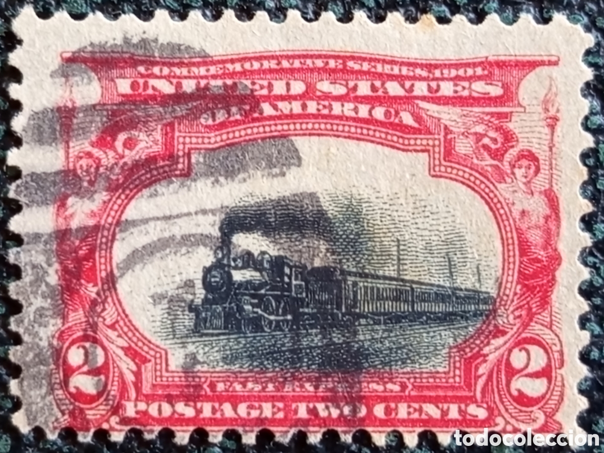 Sellos: Sello EEUU 2c Exposici&oacute;n Panamericana 1901 Usado Cat&aacute;logo Scott #295