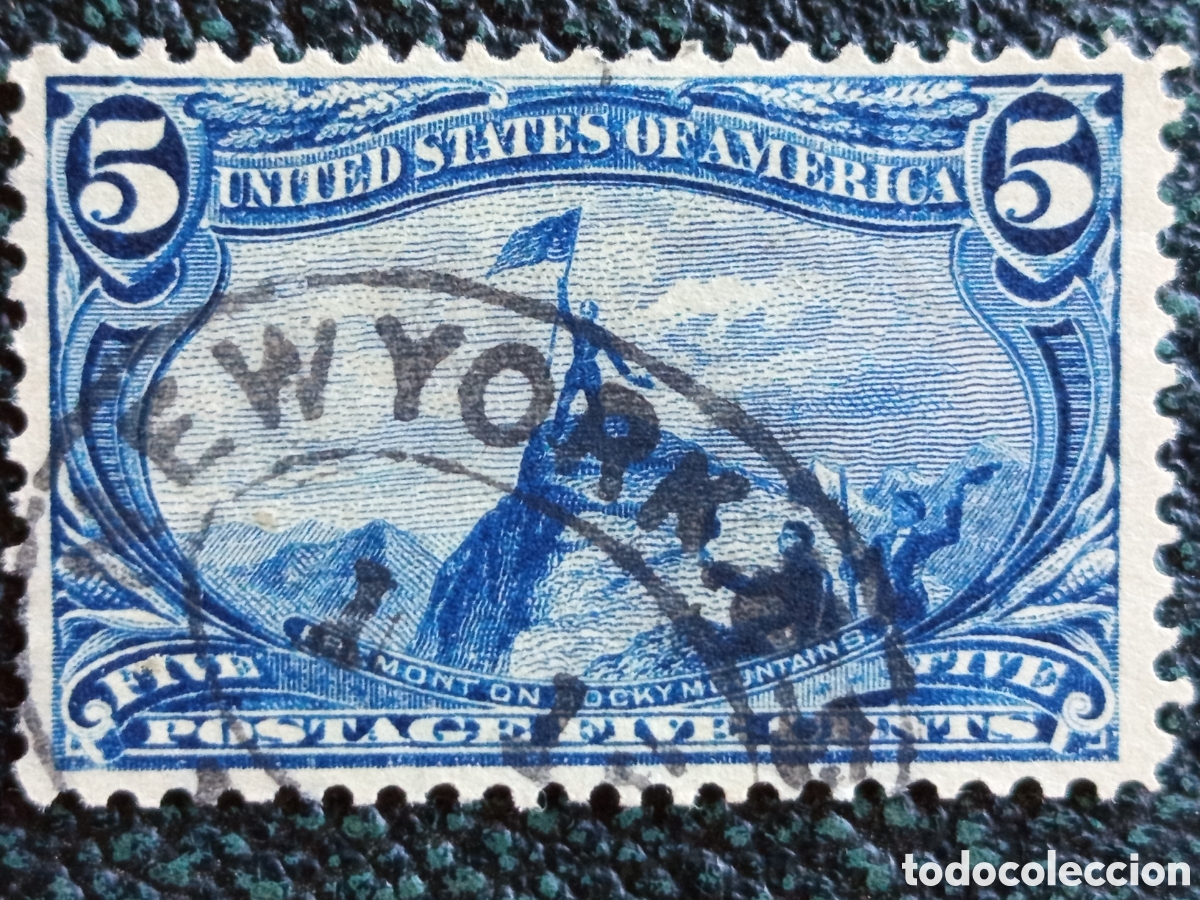 Sellos: Sello EEUU 5c Trans-Mississippi 1898 Usado Cat&aacute;logo Scott #288