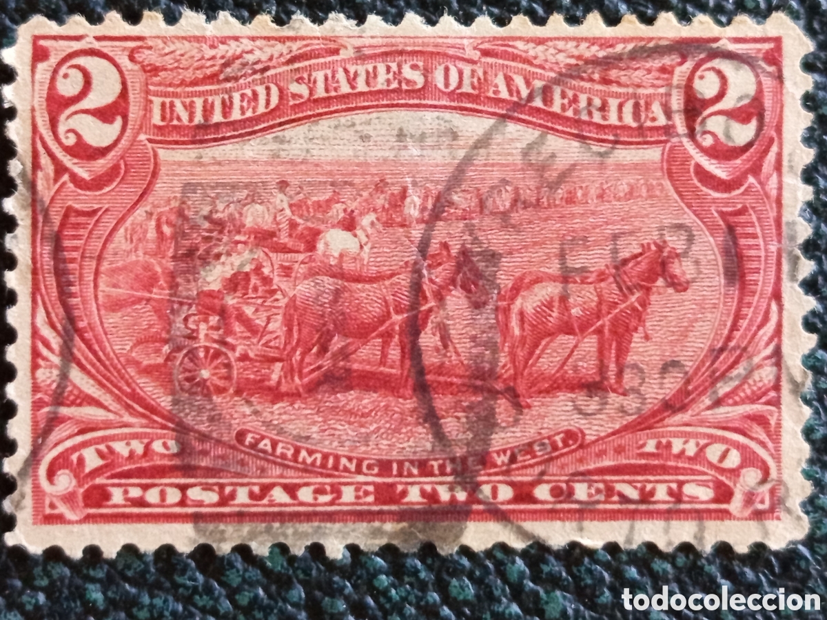 Sellos: Sello EEUU 2c Trans-Mississippi 1898 Usado Cat&aacute;logo Scott #286