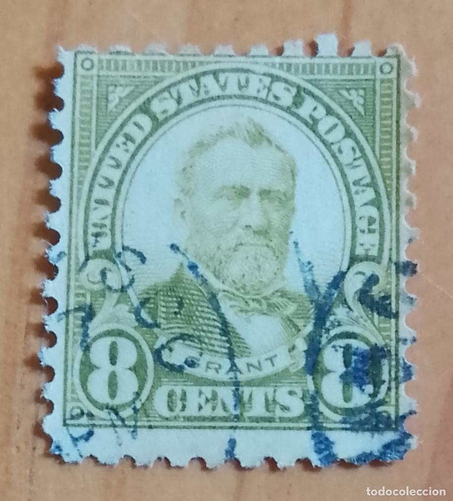 Sellos: ESTADOS UNIDOS - V/F 8 CENTS - A&Ntilde;O 1922, ULYSES GRANT - YV 235