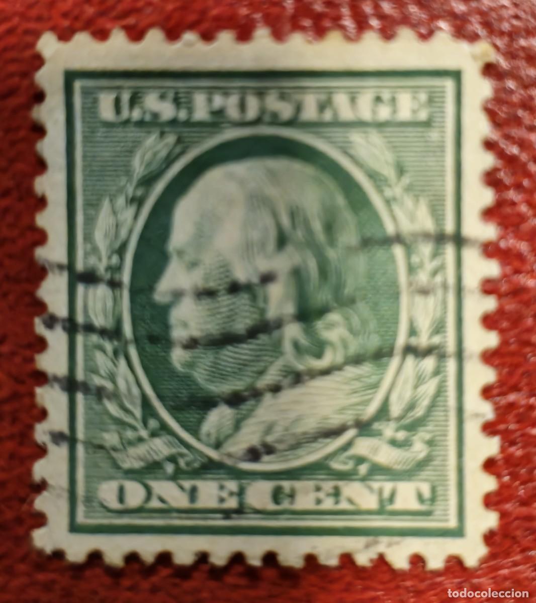 Sellos: SELLO USADO ESTADOS UNIDOS 1909 Benjamin Franklin