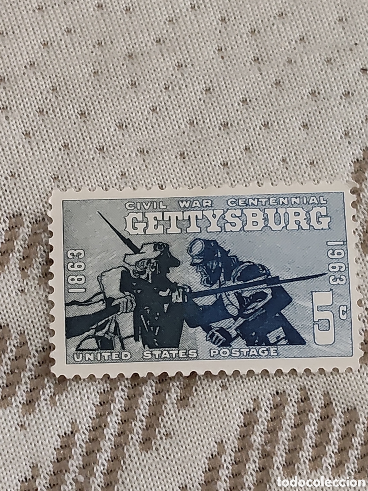 Sellos: Sello de Estados Unidos batalla de Gettysburg 1963 usado