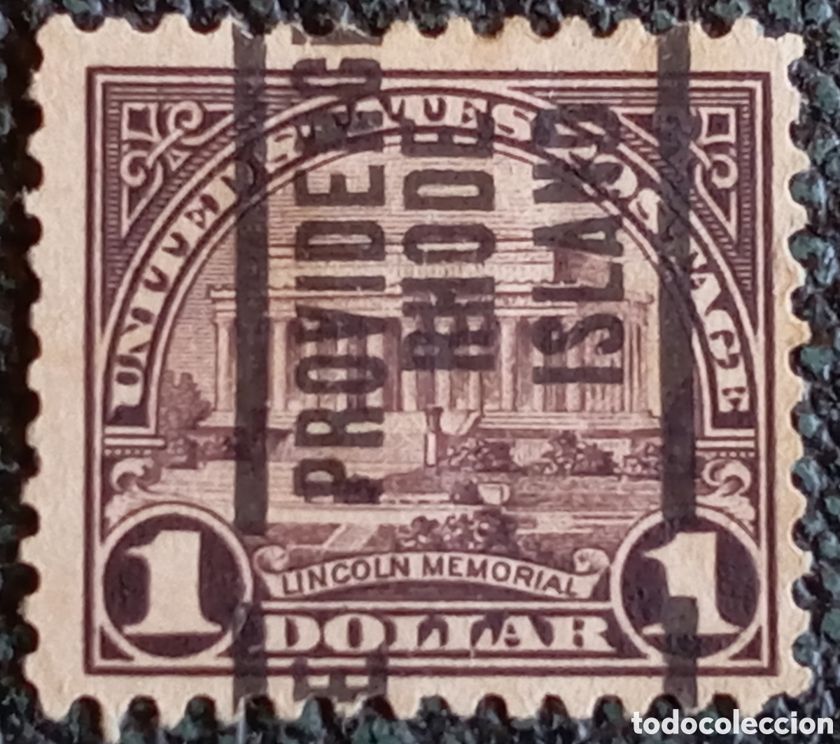 Sellos: Sello EEUU 1923 $1 Lincoln Memorial Usado Precancel Providence Scott #571