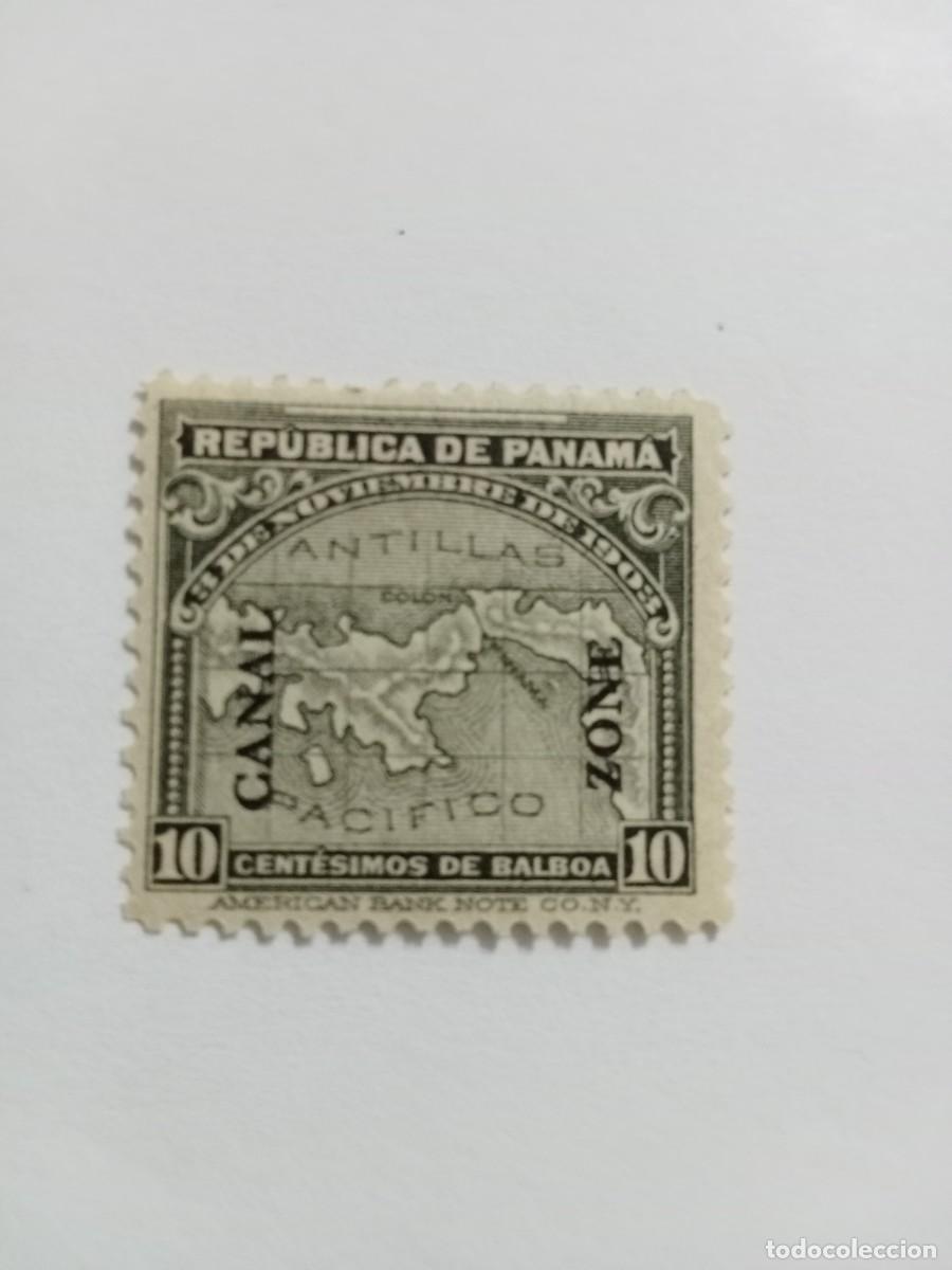Sellos: SELLO DE EE.UU., A&Ntilde;O 1914, NUEVO, GOMA ORIGINAL SE&Ntilde;AL DE FIJASELLOS, SCOTT#37 SOBRECARGA CANAL ZONE