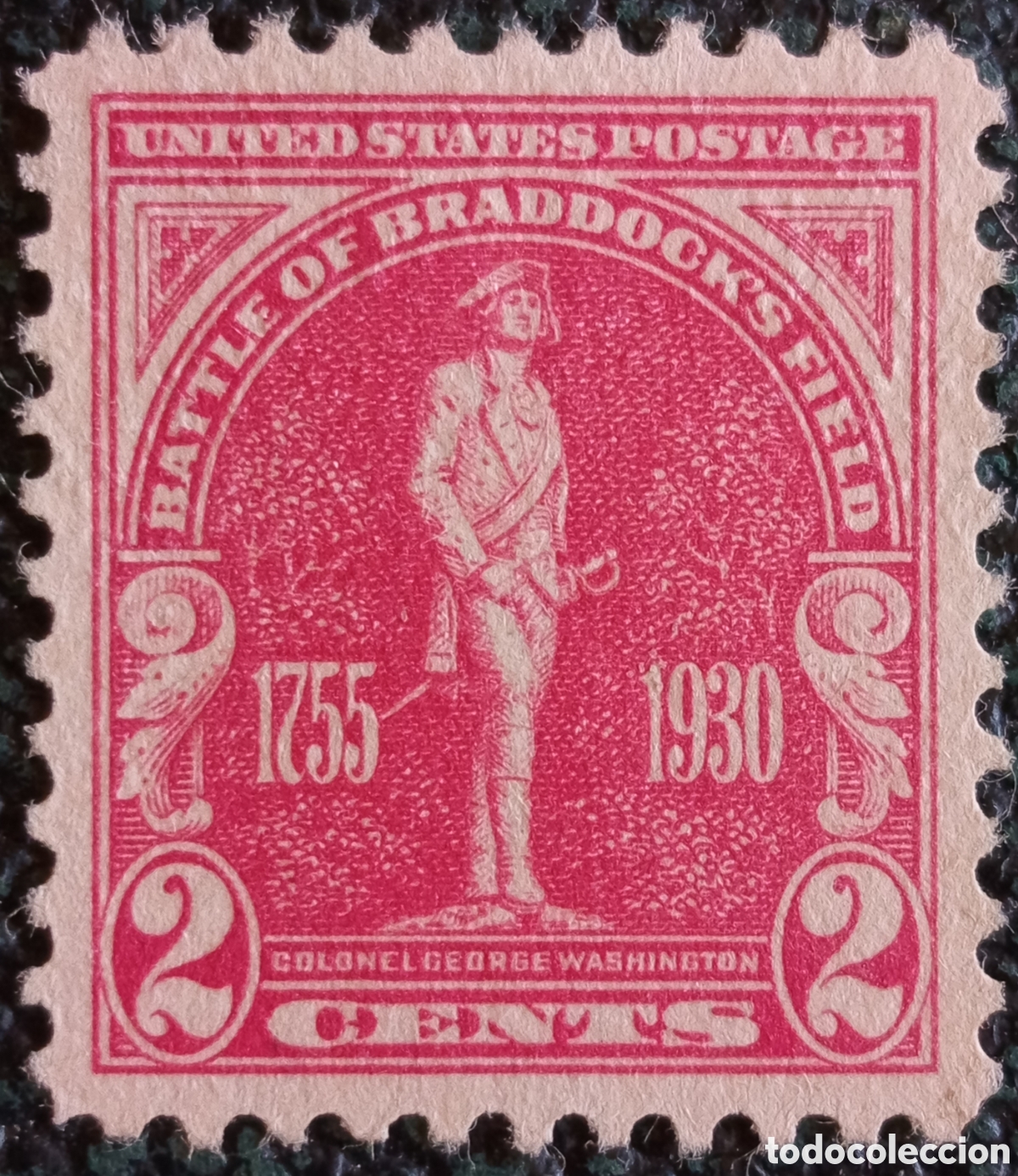 Sellos: Sello EE.UU. 1930 Batalla de Braddock George Washington 2c Scott 688 MH