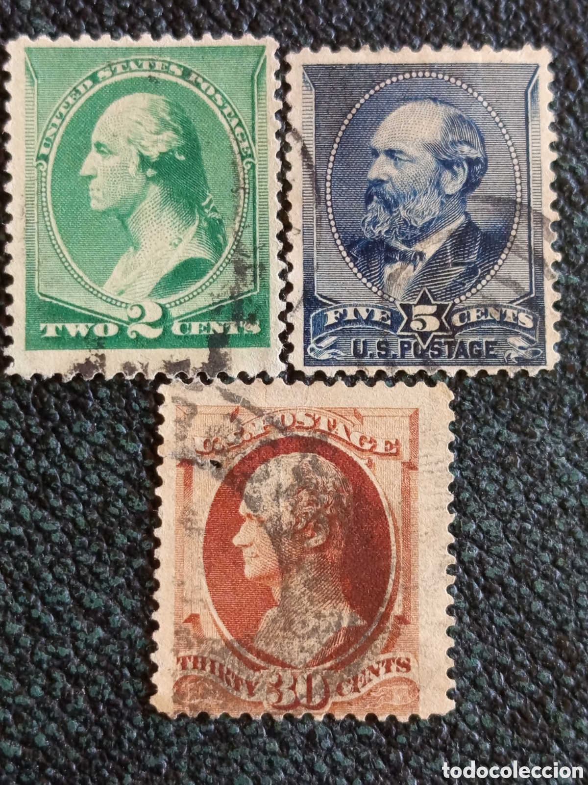 Sellos: Lote 3 Sellos EE.UU. Clasicos Bank Note 1883-1888 Usados Scott #210/216/217