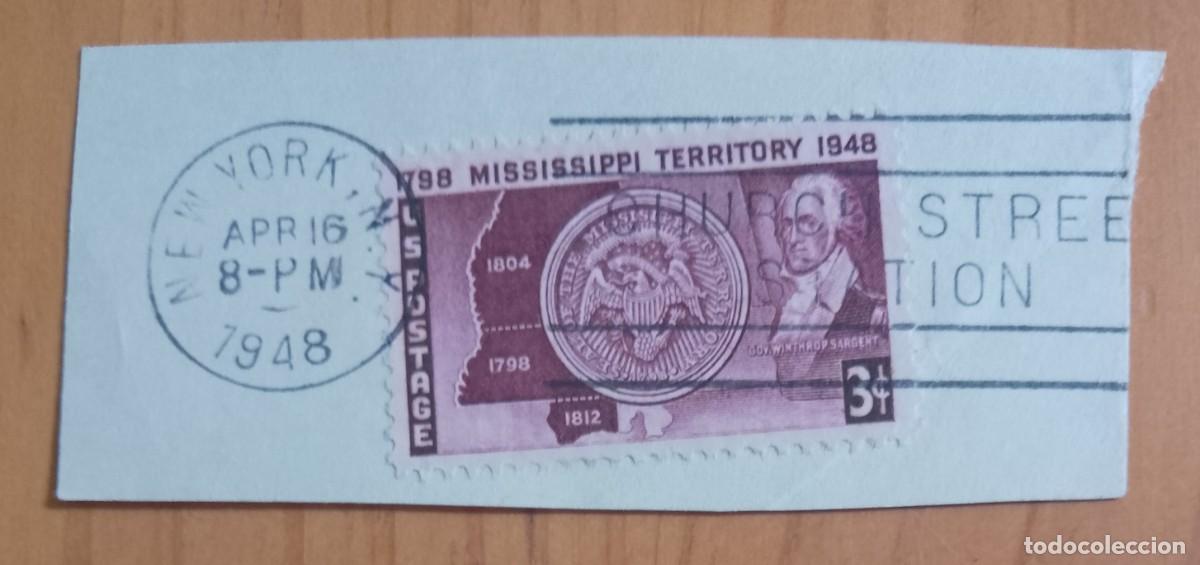 Sellos: ESTADOS UNIDOS - V/F 3 - 1788 MISSISSIPPI TERRITORY 1948 - - VER DESCRIPCI&Oacute;N.