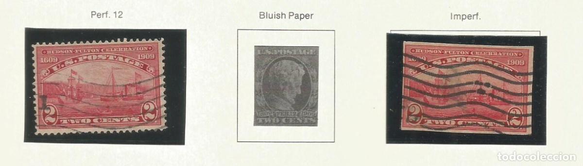 Sellos: SELLO USA SCOTT 372 373 A&Ntilde;O 1909 USADO HUDSON FULTON CELEBRATION ISSUE