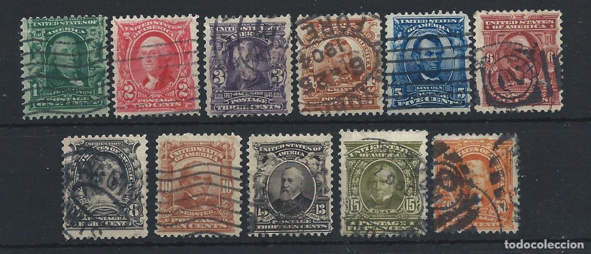 Sellos: &Eacute;tats-Unis N&deg;144/54 Obl (FU) 1902/3 - Personnages c&eacute;l&egrave;bres