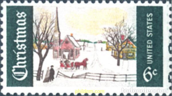 Sellos: 161906 MNH ESTADOS UNIDOS 1969 NAVIDAD