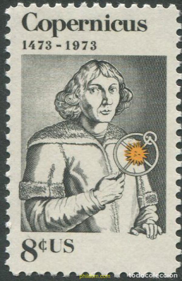 Sellos: 161990 MNH ESTADOS UNIDOS 1973 500 ANIVERSARIO DEL NACIMIENTO DE NICOLAS COPERNICO
