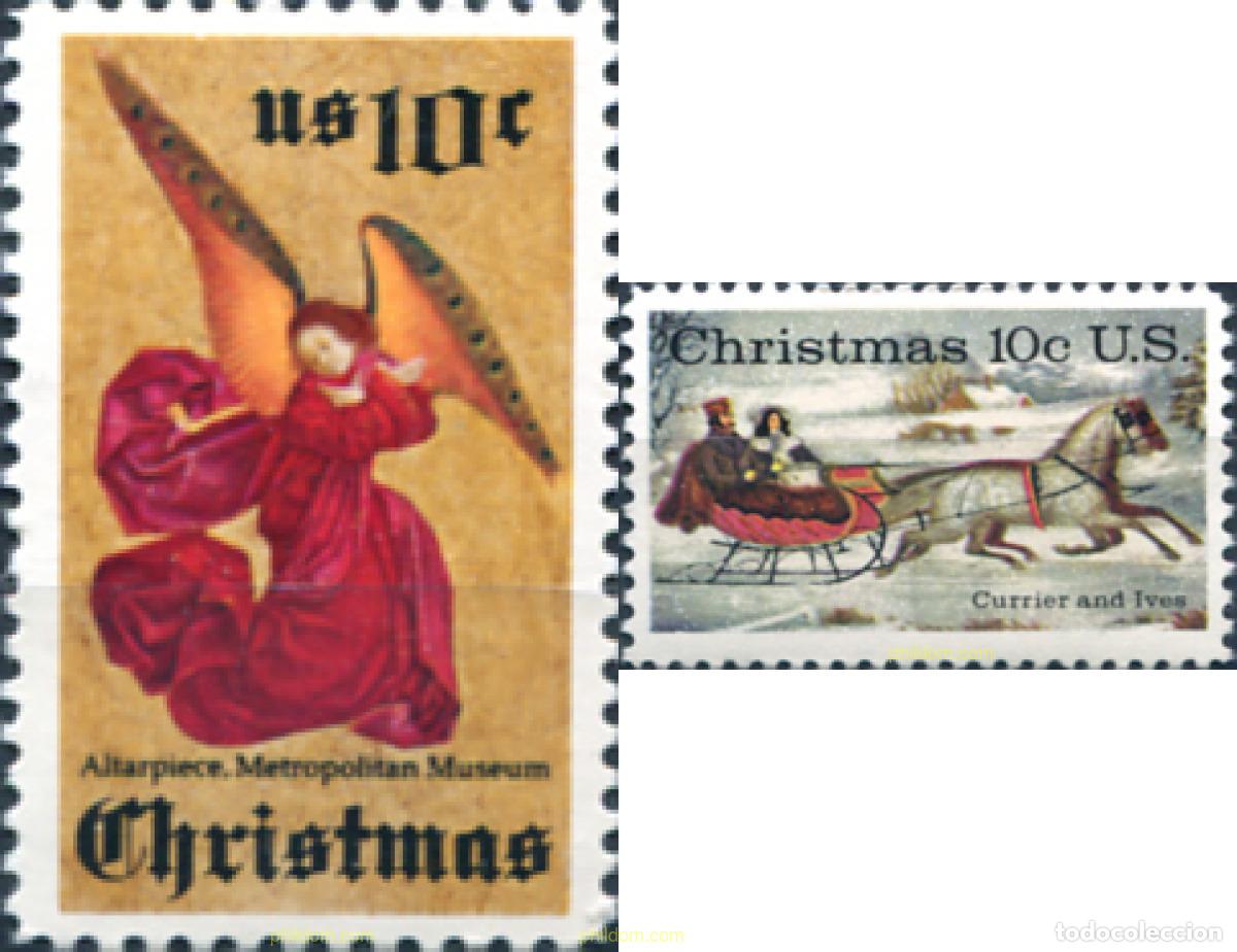 Sellos: 30155 MNH ESTADOS UNIDOS 1974 NAVIDAD