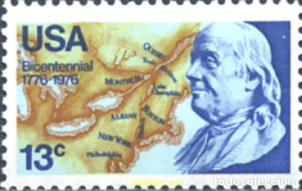 Sellos: 244870 MNH ESTADOS UNIDOS 1976 BICENTENARIO DE LA INDEPENDENCIA DE LOS ESTADOS UNIDOS