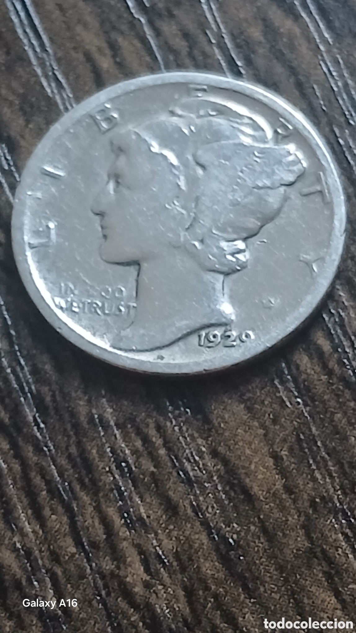 Stamps: Mercury Dime 1929 Plata 900 Liberty Cabeza Alada Estados Unidos