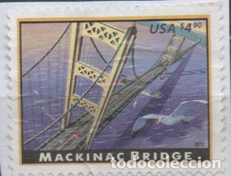 Sellos: ESTADOS UNIDOS IVERT N&ordm; 4241, PUENTE DE MACKINAC, MICHIGAN, NUEVO *