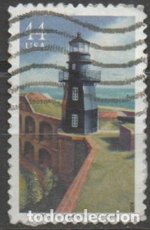 Sellos: ESTADOS UNIDOS IVERT N&ordm; 4174, faro de Fort Jefferson en Florida, usado