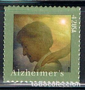 Sellos: ESTADOS UNIDOS IVERT N&ordm; 4123, Conciencia sobre el Alzheimer. Adhesivo. nuevo