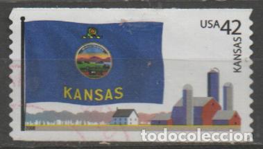 Sellos: ESTADOS UNIDOS IVERT N&ordm; 4102, BANDERA DE KANSAS. NUEVO **