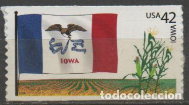 Sellos: ESTADOS UNIDOS IVERT N&ordm; 4101, BANDERA DE IOWA. NUEVO **