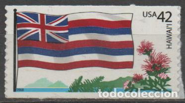 Sellos: ESTADOS UNIDOS IVERT N&ordm; 4097, BANDERA DE HAWAI. NUEVO **