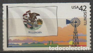 Sellos: ESTADOS UNIDOS IVERT N&ordm; 4099, BANDERA DE ILLINOIS. NUEVO **