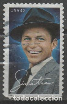 Sellos: ESTADOS UNIDOS IVERT N&ordm; 4042, FRANK SINATRA, ACTOR DE CINE Y CANTANTE, USADO