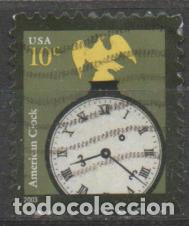 Sellos: ESTADOS UNIDOS IVERT N&ordm; 4352, RELOJ DE MESA ANTIGUO, USADO