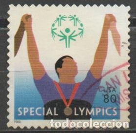 Sellos: ESTADOS UNIDOS IVERT N&ordm; 3452, SPECIAL OLYMPICS, ONG PARA EL DEPORTE DE PERSONAS CON DISCAPACI USADO