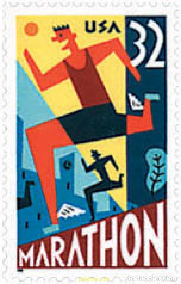 Sellos: 75510 MNH ESTADOS UNIDOS 1996 CENTENARIO DE LA MARATHON DE BOSTON