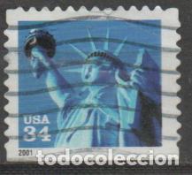 Sellos: ESTADOS UNIDOS IVERT N&ordm; 3158, ESTATUA DE LA LIBERTAD, USADO