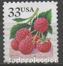 Sellos: ESTADOS UNIDOS IVERT N&ordm; 2875, FRESAS SALVAJES, USADO