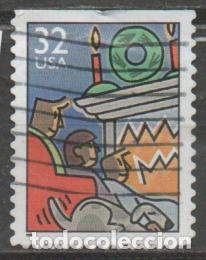 Sellos: ESTADOS UNIDOS IVERT N&ordm; 2570, NAVIDAD 1996, USADO